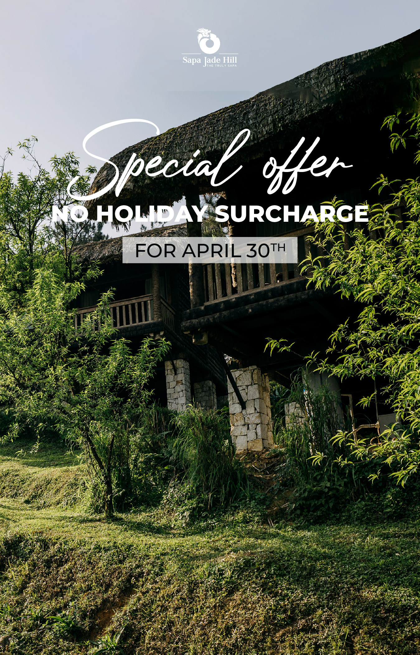 스페셜 오퍼 – 4월 30일 연휴 추가 요금 없음